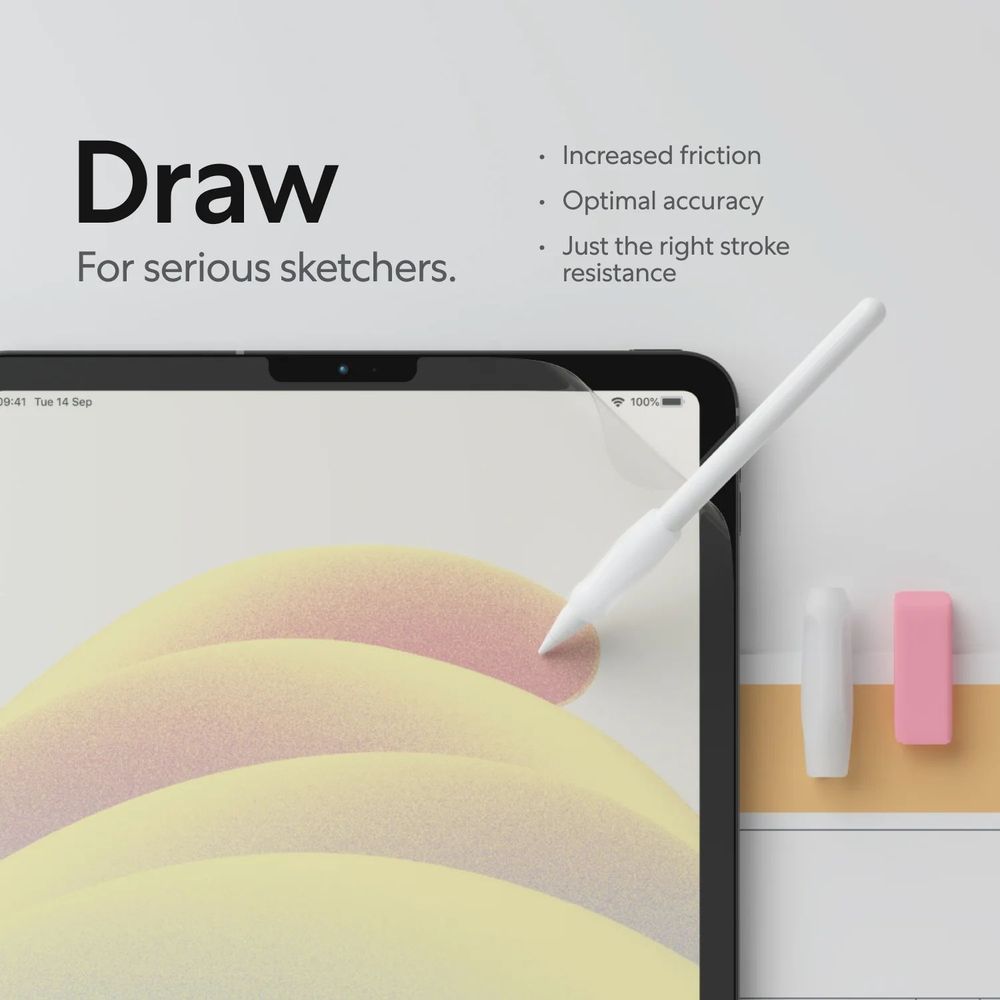 Paperlike es un protector de pantalla con efecto papel para dibujar y tomar notas en iPad Pro 12,9"